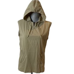 Dolce & Gabbana Khaki Sleeveless Hoodie 36/50 (Unisex Medium)